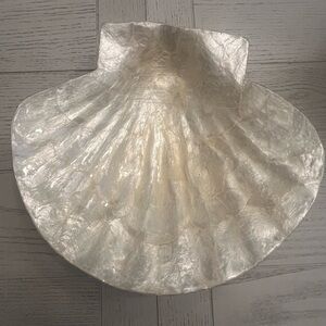 Elegant Faux Capiz Shell Decorative Bowl